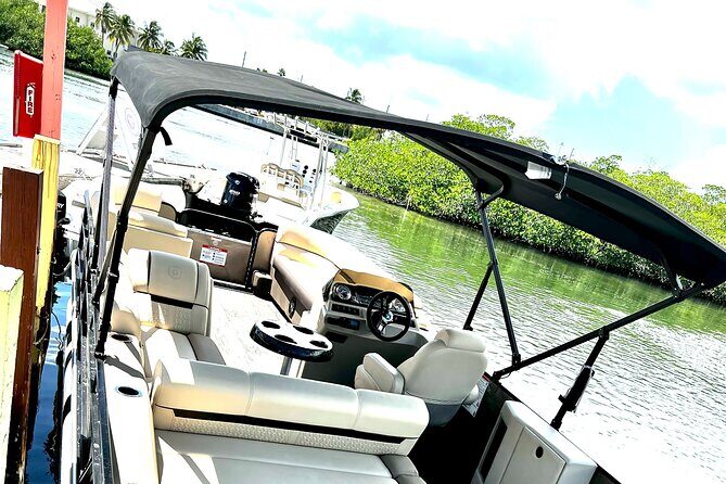 Deluxe Pontoon Boat Rental In Key West - A Deluxe 22-Foot Pontoon That Turns Key West Into a Floating Day-Off