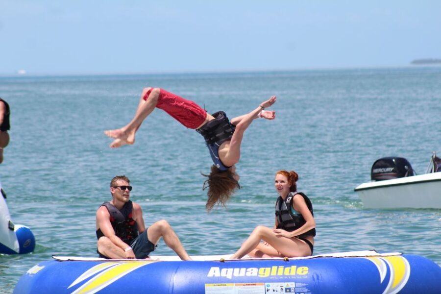 Key West: All-Inclusive Water Sports Package with Lunch - Slides, trampoline, and the iceberg climb: the playful workouts