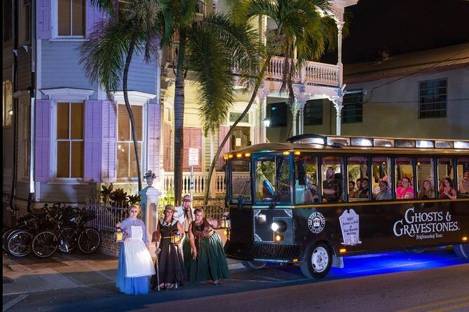 Key West Ghosts and Gravestones Trolley Tour - Haunted Old Town route: from wooden houses to the Hanging Tree