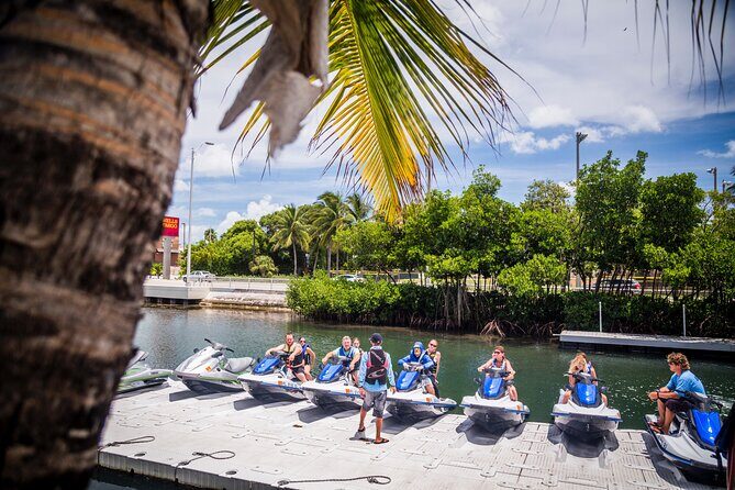 Key West Island Jetski Tour: Double Passenger Jetski - Riding past Fort East Martello, Smathers Beach, and more