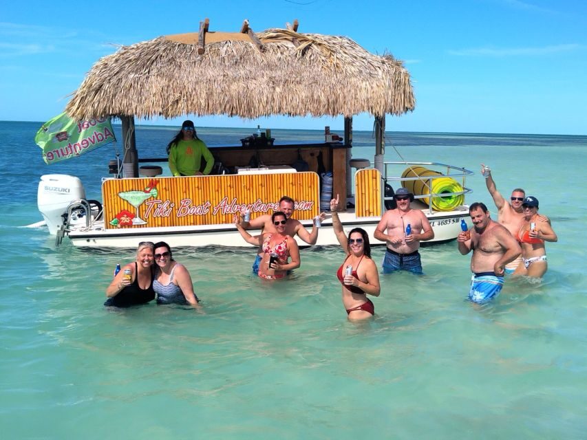 Key West: Private Tiki Bar Party Boat & Mini Sandbar - Comfort on Board: Bathroom Access, Shade, and Small-Group Pace