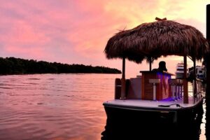 Key West Tiki Bar Sunset Cruise (by the seat) BYOB Adventure - Stop 1: Historic Charter Boat Row to Key West Harbor Views