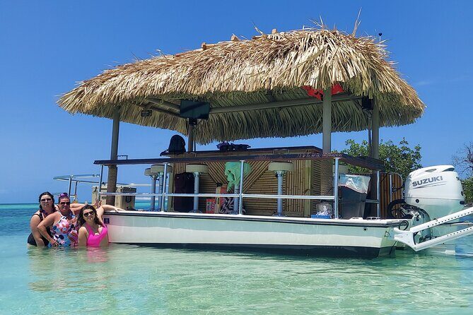 Private 2-Hour Tiki Boat Party in Key West & Mini Sandbar - Seaplane Basin: The Mini Sandbar That’s All About the Water