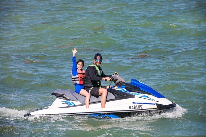 The Original Key West Island Jet Ski Tour from Barefoot Billy's - Stop 2 at Southernmost Point and Key West Bight: Landmark Views From the Water